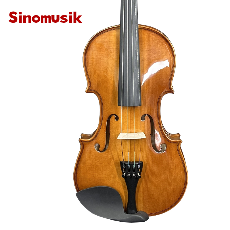 German Colour Glossy Spraying Purfling Solid Violin - Image 5