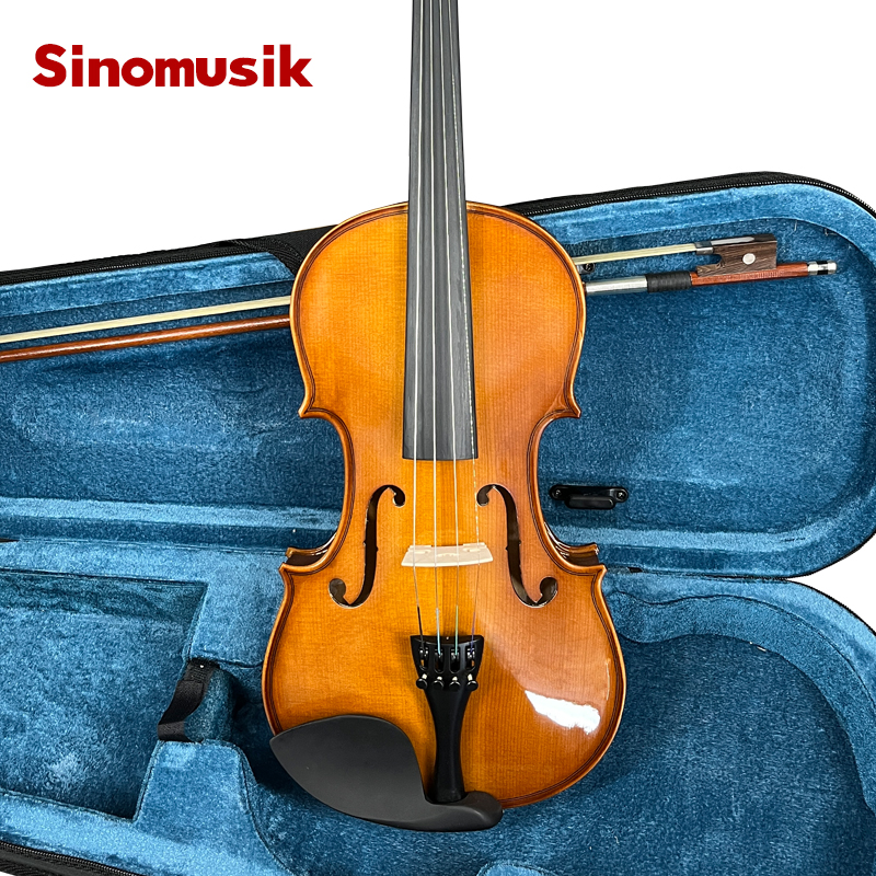 German Colour Glossy Spraying Purfling Solid Violin - Image 3