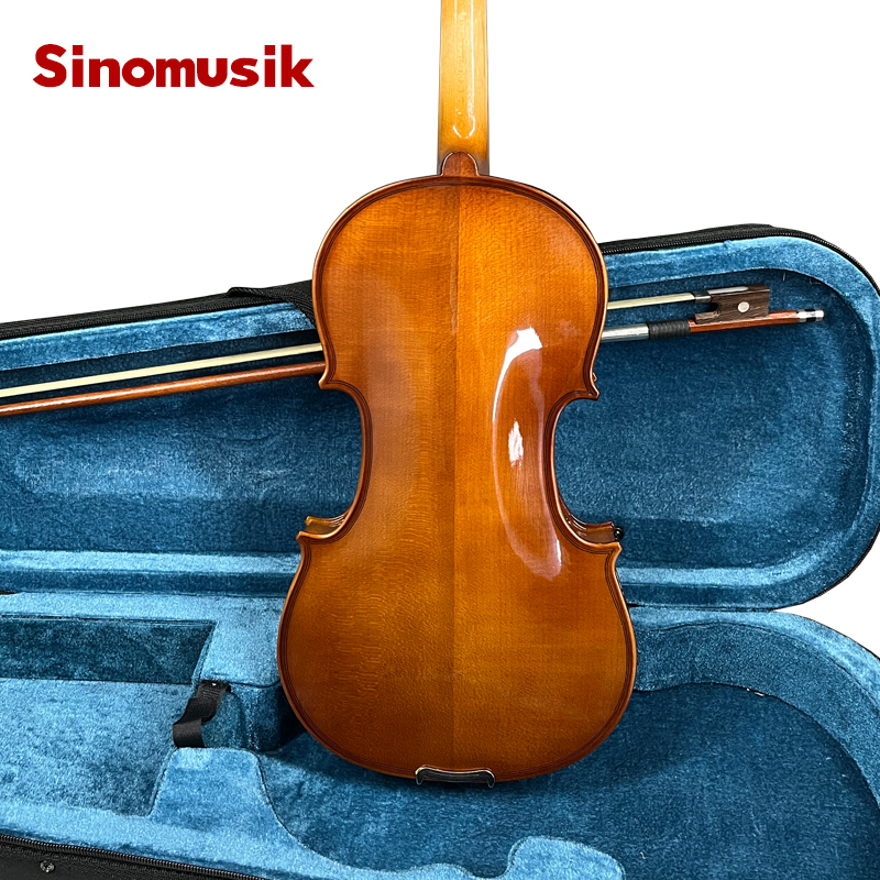German Colour Glossy Spraying Purfling Solid Violin - Image 4
