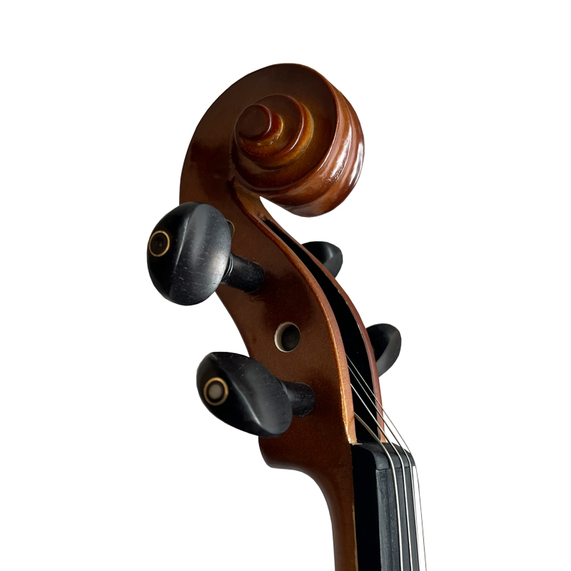 Matt Finish Red Brown Solid Violin - Image 5