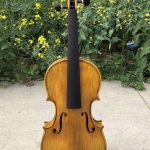 Hand Painted Yellow Brown Antique Violin
