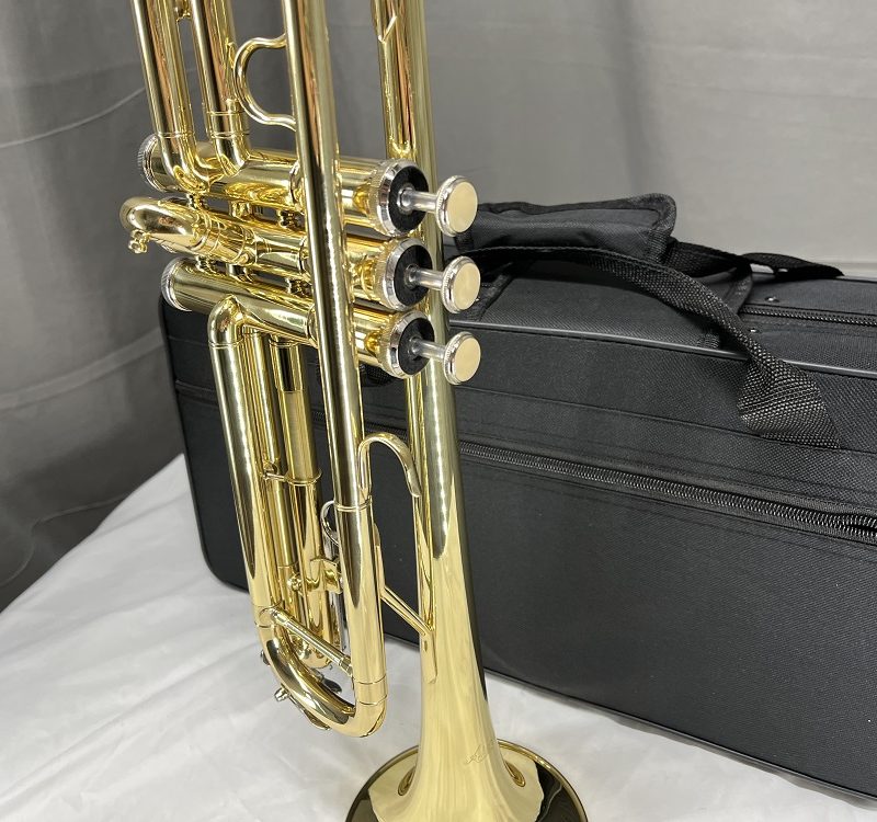 Gold Lacquer Brass Bb Key Trumpet