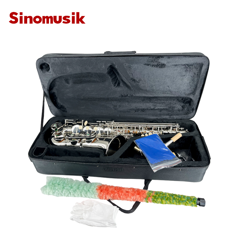 Silver Plated Brass Alto Saxophone ASS18 - Image 3