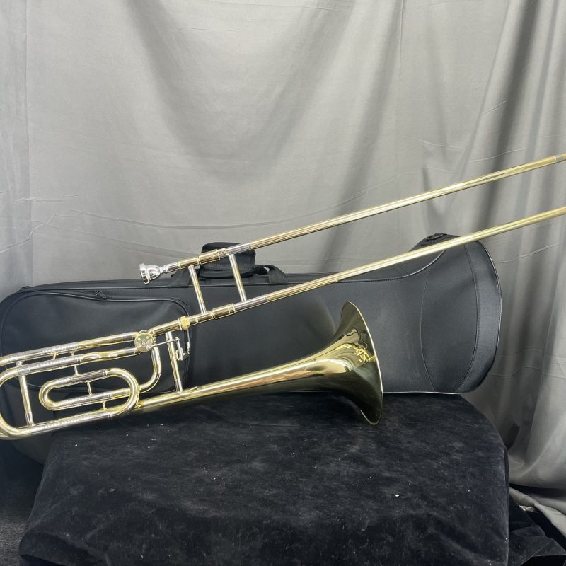 Gold+Silver Lacquer Bb/F Key Tenor Trombone