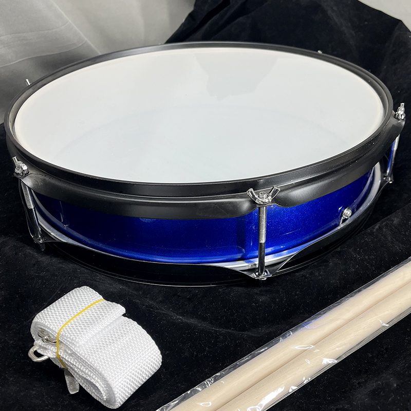 14"X3" Wood Marching Snare Drum With Strap