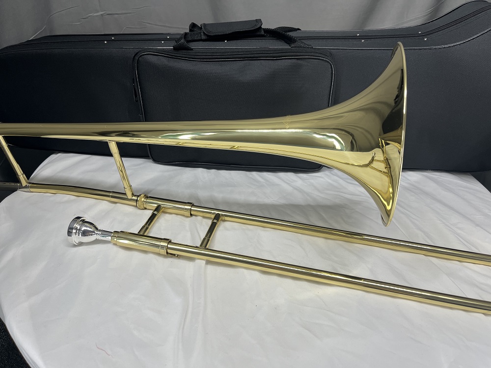 Gold Lacquered BE Tone Alto Trombone - Image 2