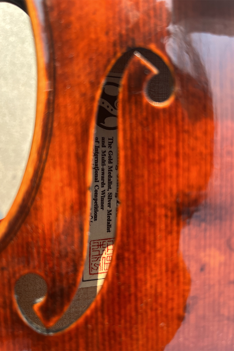 European Material Ming Jiang Zhu 1735 Degville Violin VN905 - Image 4